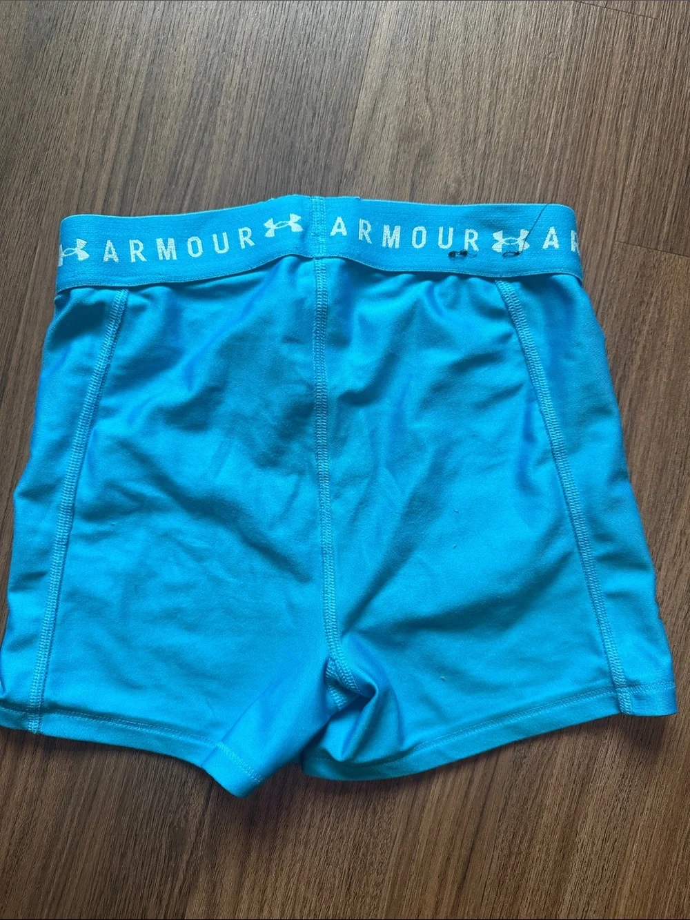 Under Armour Women's Bright Teal Performance Bike Shorts